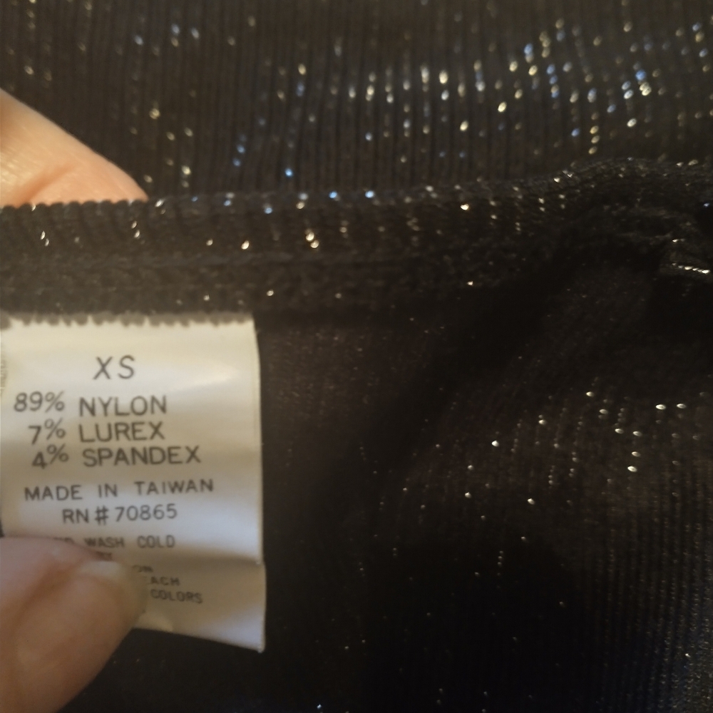 Vintage Metamorphosis Black Sparkle Evening Dress - Picture 9 of 9